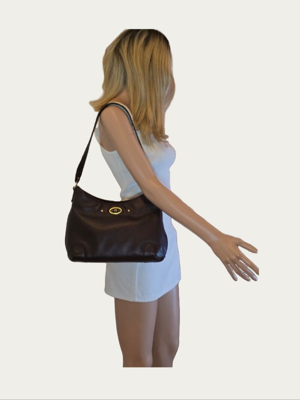Vintage Etienne Aigner Bordeaux Leather EST 1949 Logo Bag - Excellent Condition - Picture 5 of 17
